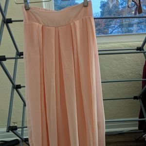 Flowy chiffon maxi skirt with elastic waist
